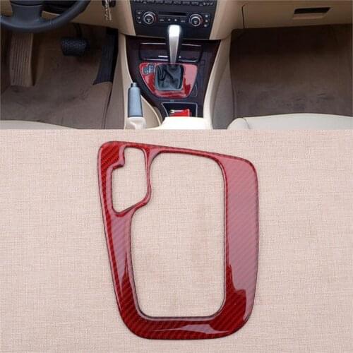 CITALL Car Gear Shift Box Panel Cover Trim Sticker Fit for BMW 3 Series E46 1998 1999 2000 2001 2002 2003 2004 2005 Red LHD