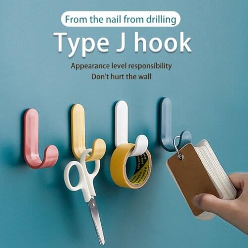 2PCS Home Accessories Housekeeper On Wall Key Holder Wall Hooks For Kitchen Clothes Rack Towel Hooks For Bathroom Hanger Tool