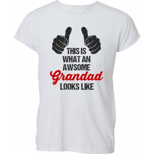 2019 New Hot Sale Men T-shirt AWESOME SUPER GRANDAD DAD GRANDPA T Shirt Tshirt Mens Womens Gift