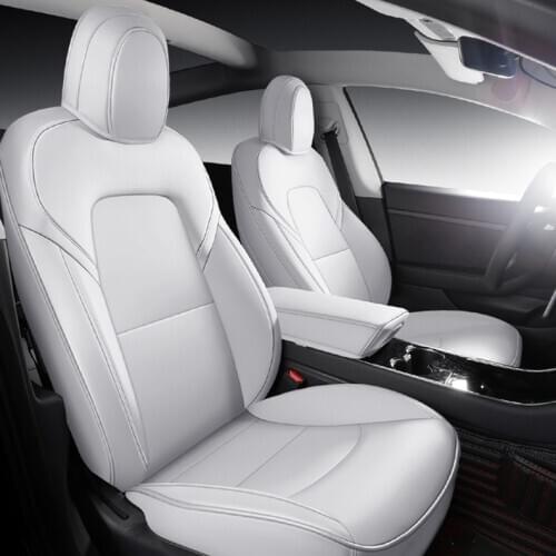Custom car seat cover leather full set for auto telsa model x model 3 car accessories styling auto production car seat cushion