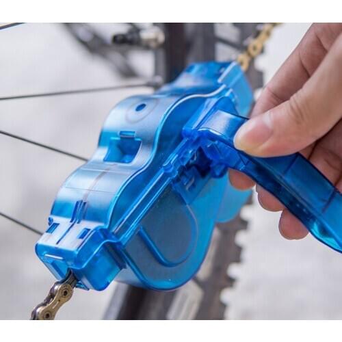 Portable Bicycle Chain Cleaner Bike Brushes Scrubber Wash Tool Mountain Cycling Cleaning Kit Outdoor Accessory