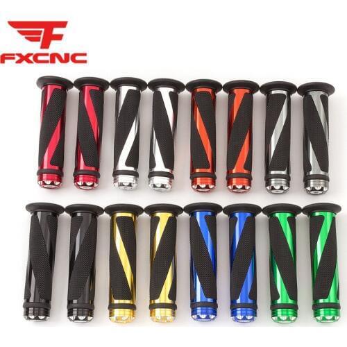 7/8" 22mm Rubber Aluminum Motorcycle CNC Handle Grips Handle Bar Handlebar Set For Honda GROM/MSX125 CBR250R CBR300R CBR500R