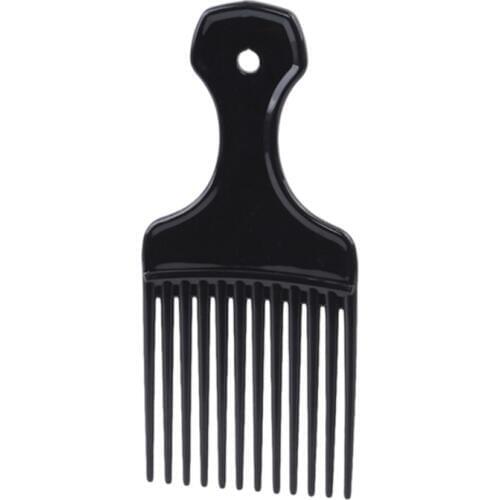 1 Piece Wide Teeth Brush Pick Comb Fork Hairbrush Insert Hair Pick Comb Plastic Gear Comb For Curly Afro Hair Styling Tools