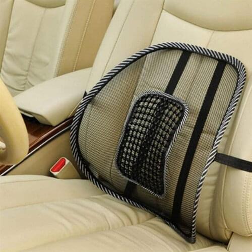 Car Seat Office Chair Massage Back Lumbar Support Mesh Ventilate Cushion Pad Black Mesh Back Lumbar Cushion For Car Driver