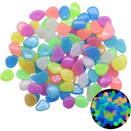 Luminous Stone Glow In Dark Garden Pebbles Glow Stones for Outdoor Lawn Walkways Home Decoration Fish Tank Aquarium Rocks 5KG