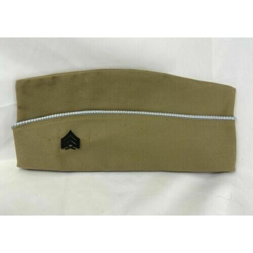 Tomwang2012. Ww2 Us Army Infantry Uniform Garrison Cap Hat Usmc Sergeant Insignia Rank BLACK