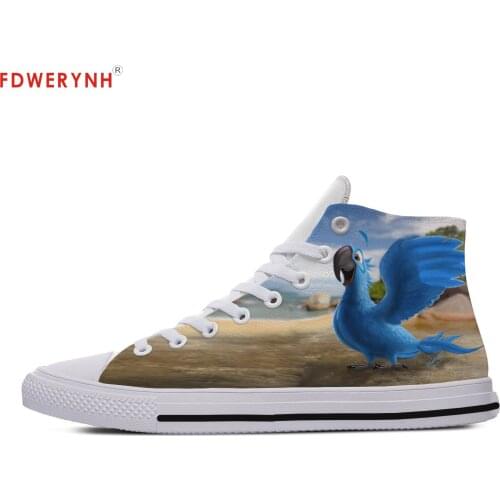 Mens Casual Shoes Cartoon Cute Kawaii Pop Funny Rio Breathable Male Zapatos Hombre Sapatos Outdoor Custom Shoes