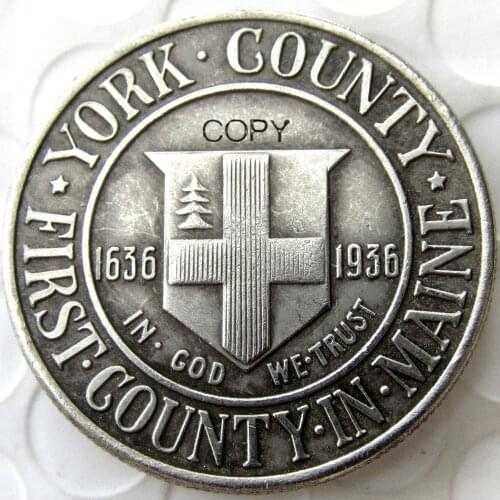 USA 1936 Mint York County Maine Commemorative Half Dollar COPY Coin