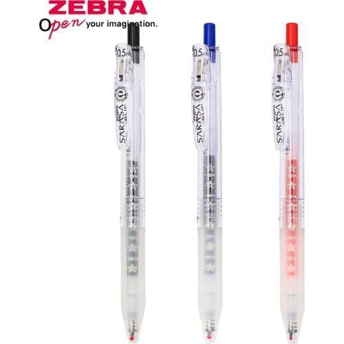 ZEBRA JJ15 limited edition JJM88 gel pen student 0.5mm black exam simple office signature pen flower scale refill