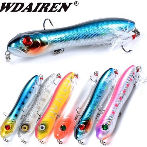 1pcs Floating Pencil Fishing Lure 10cm 16g Jerkbait Artificial Plastic Hard Bait Crankbait Wobbler Carp Bass Pike Fishing Tackle