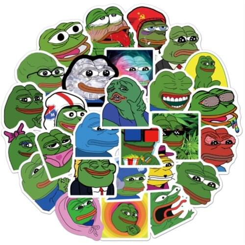 10/30/50PCS5 Sad Frog Graffiti Suitcase Guitar Laptop Sticker Waterproof Decoration Toy Wholesale