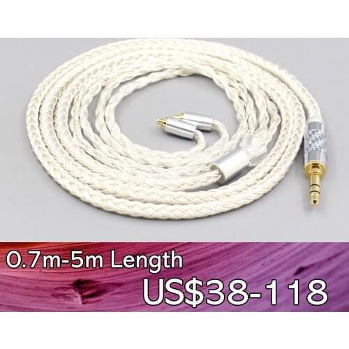 LN007699 16 Core OCC Silver Plated Earphone Cable For AKG N5005 N30 N40 MMCX Sennheiser IE300 IE900