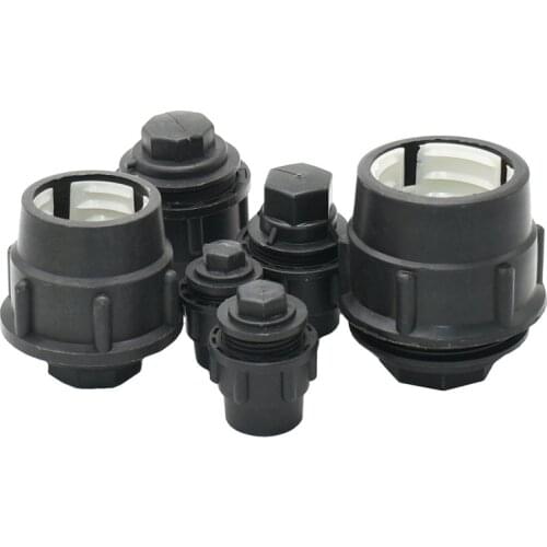20/25/32/40/50/63mm PE Pipe End Cap Plug Adapter Quick Connector Water Pipe Joint End plug Fittings