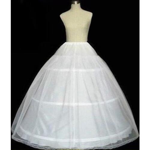 3 Hoops Bridal Crinolines Petticoat Bustle Ball Gown Wedding Dress Underskirt 2022