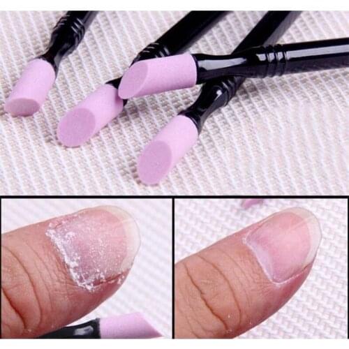 3pcs Reusable Double-End Nail Quartz Peeling Polishing Stick Grinding Rods Cuticle Hangnails Remove Exfoliator Nail Care Tool