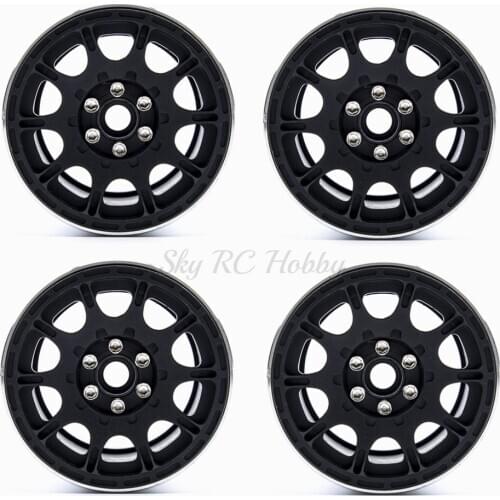 4PCS 2.2" Wheel Rim Hub Aluminum Alloy Beadlock for 1/10 RC Car Crawler 1:10 Axial SCX10 TRX4 Wraith 90018 # 25
