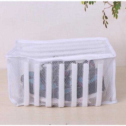 White Laundry Bag Organizer Bag For Shoe Mesh Laundry Shoes Bags Dry Shoe Home Organizer Portable Laundry Washing Bags