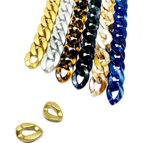 1 Meter Fashion Acrylic Chain Buckles Diverse Styles Decoration Chain for DIY Handbag Shoulder Bag Purse Hardware Accessories