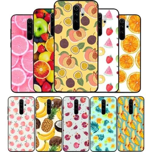 Summer Fruit watermelon orange Cherry coconut Banana Phone Cover For Xiaomi Redmi note 9S 8T 7 6 5 4 Pro for redmi 4A 4X 5 Plus