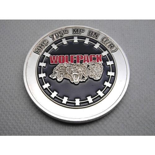 Cheap Custom metal coins High quality wolfpack challenge coin hot sales USA coins low price zinc alloy coin FH810186