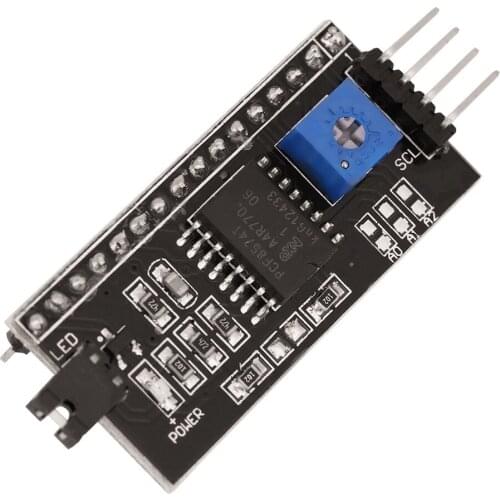 For Arduino LCD1602 Display LCD1602 Adapter Board IIC/I2C Interface 5V Converter Module IIC I2C TWI SPI Serial Interface Board