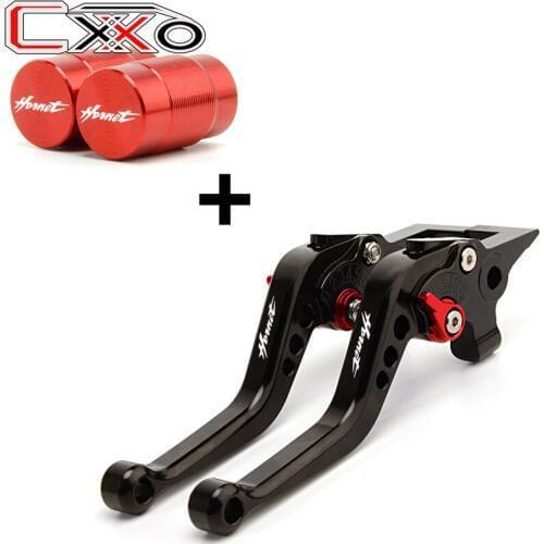 For HONDA Hornet 600 CB600 CB599 CBR600 F2,F3,F4,F4i 1991-2007 Motorcycle Short Brake Clutch Levers & Car Tire Valve Air Caps