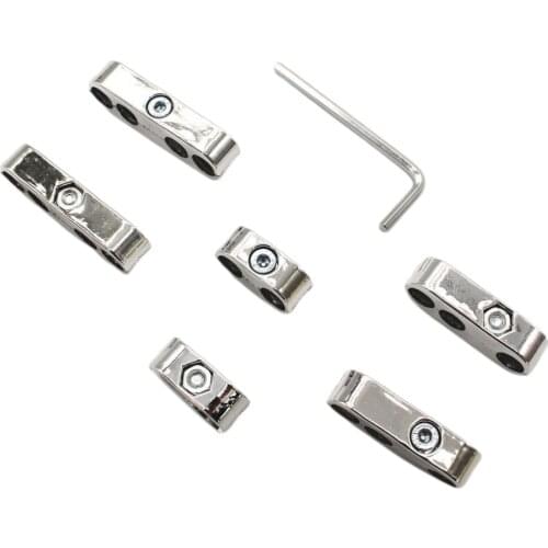 Chrome Car Spark Plug Wire Cable Divider 7mm 8mm Universal for Chevy Ford