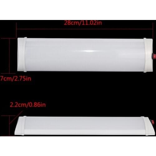 Car Interior Led Light Bar 10W 72 LED White Light Tube with Switch for t.u.k.964B