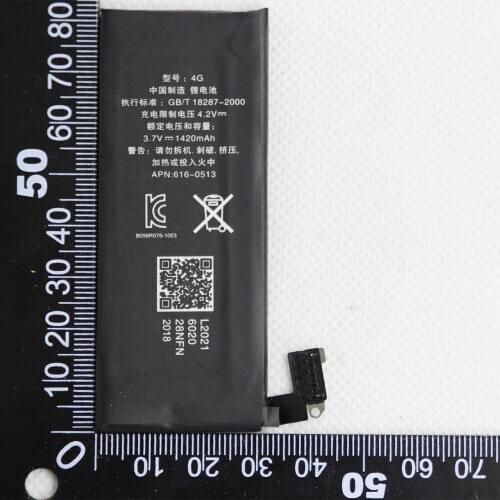 ISUNOO 10pcs/lot 0 cycle Phone Replacement Battery For Apple IPhone 4 / 4G 1420mAh Accumulator Mobile Phone Lithium battery