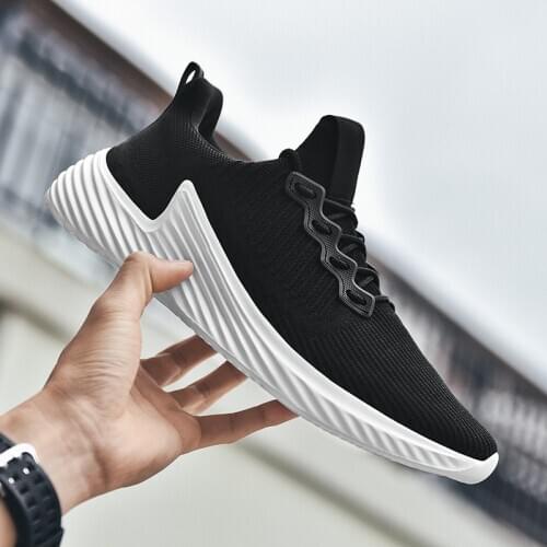 Outdoor Casual Shoes Men Sneakers Comfortable Lace Up Light Large Size Mesh Mens Shoes 39-46