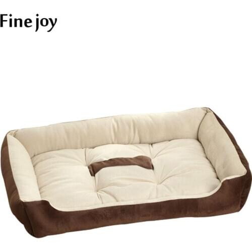 XL fine joy Dog Bed Kennel Mat Soft Puppy Warm Pet Dog House Sofas Plush Nest