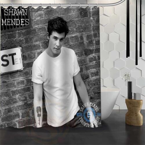 Best Custom Waterproof Bathroom Shawn Mendes Shower Curtain Polyester Fabric Bathroom Curtain 165X180cm,180X200cm P