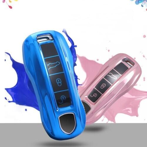 TPU Car Key Cover Protection For Porsche Panamera Carman Macann Cayenne Bobst 911 970 981 991 996 92A 2017 Key Covers