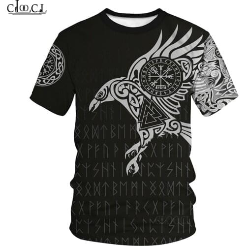 CLOOCL Newest Popular Hot Sale Viking Myth 3D Printed Mens T Shirt Harajuku Summer Short Sleeve Casual Unisex Tops Drop Shipping