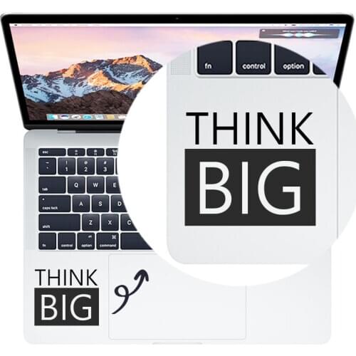 Think Big Inspired Quote Trackpad Laptop Sticker for Macbook Decal Pro 16" Air Retina 11 12 13 14 15 inch Mac Book Notebook Skin