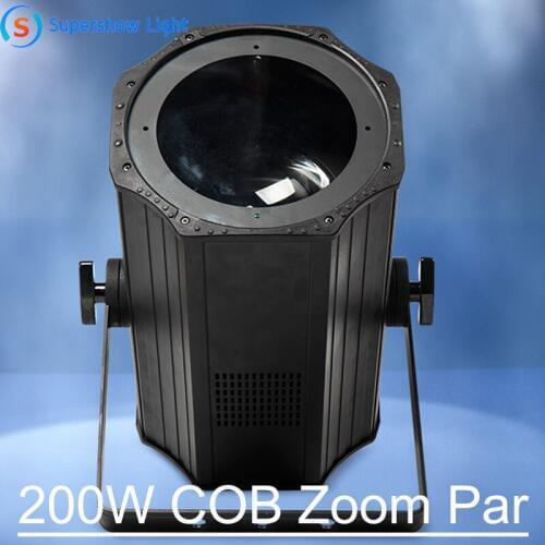 NEW LED Zoom Par 200W COB LED Par Light Warm White + Cold White 2in1 Stage Disco Light
