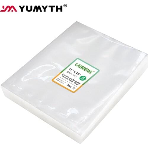 YUMYTH 50/100Pcs Vacuum Bags BPA-Free Embossed Vacuum Sealer Packing Storage Bags Kitchen Appliance Sous Vide Bags For Food T106