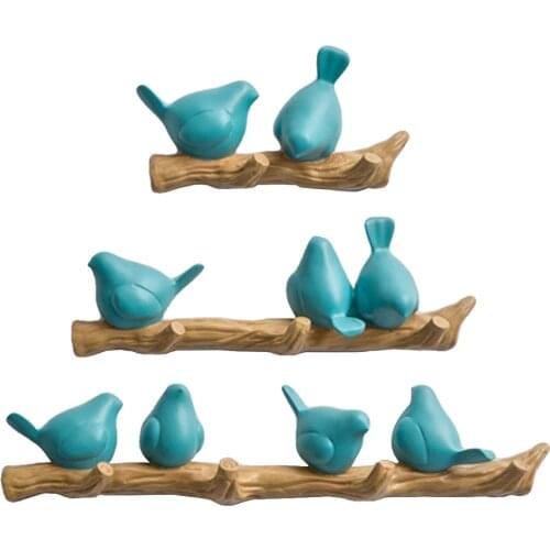 Coat Robe Towels Hook Birds On tree Branch Hanger Rack For Home Bedroom Wall Decor Office Shop Ornament