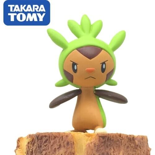 Pokemon Doll Genuine Takara Tomy MC Model Battle Chespin Model Collection Toy
