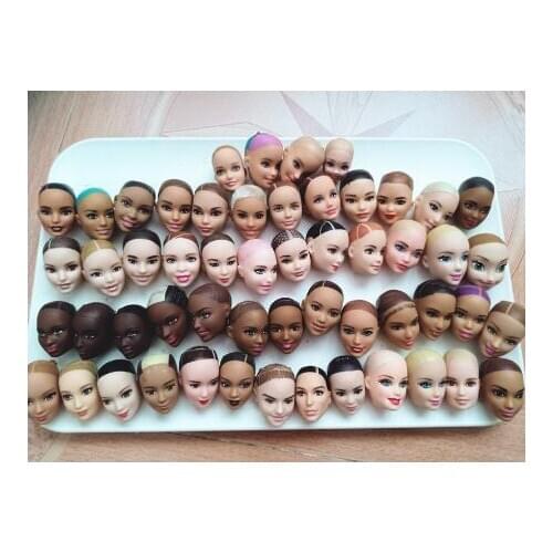 Rare Limited Collection Doll Heads Princess BABI Doll Practice Make Up Bald Head Girl DIY Toys BTS Ken Prince Doll Heads Toy