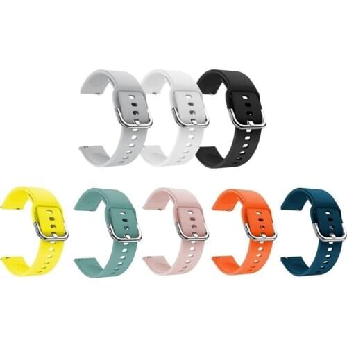 Silicone Breathable Wristband Strap for Haylou Watch LS02 Series 20mm Smart Watch Watchband Bracelet Strap Replacement for Polar