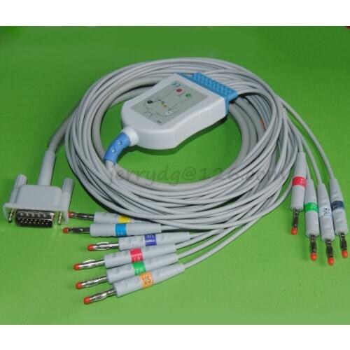 Compatible 12-Channel Electrocardiogram ECG EKG Cable for Bionet, BTL,CardioTech, Mortara, Burdic,Philips, Welch Allyn