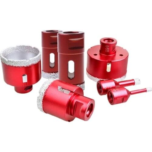 6-75mm M14 Vacuum Brazed Drill Bit High Hardness Less Resistance Hole Saw Cutter Opener for Marble Concrete Ceramic Tile