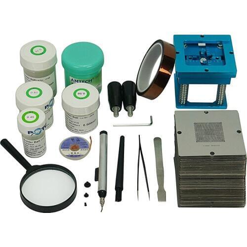 BGA Stencils Full 184pcs 90mm Stencil Kit For Laptop Desktop RAM XBOX PS3 WII GPU CPU