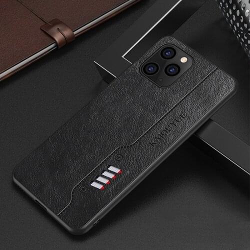 Ultra-thin Leather Phone Case For iPhone 12 11 Pro XS Max XR X 8 7 6s 6 Plus Protection Cover