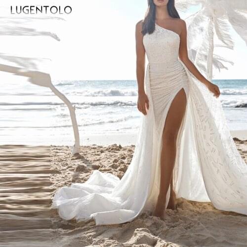 Party Dress Sexy Women One-shoulder Sleeveless Slim Backless Dresses Female Split Fork Big Swing Long Dress