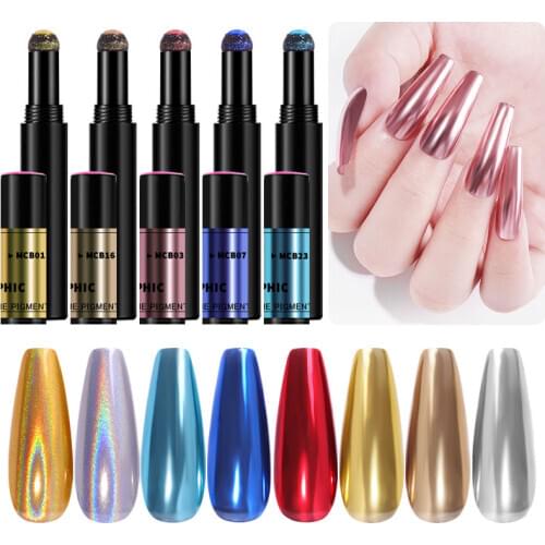 Nail Air Cushion Magic Pen Manicure Mirror Powder Chalk Cushion Pen Solid Local Tyrant Gold Pen Aurora Powder Gel Holographic
