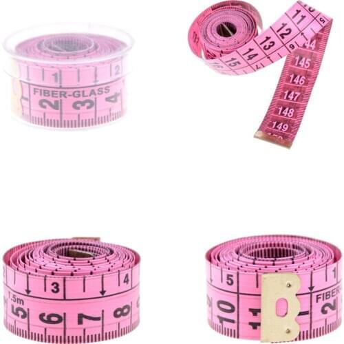 1PCS 60 inch 1.5M Soft Tape Measure for Sewing Tailor Cloth Ruler Random Color Gauging Tools