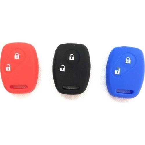 2 Button Silicone Car Remote Key Fob Shell Cover Case For Honda Civic Accord Pilot Fit Crv S2000 Stream Crosstour Insight Cr-z