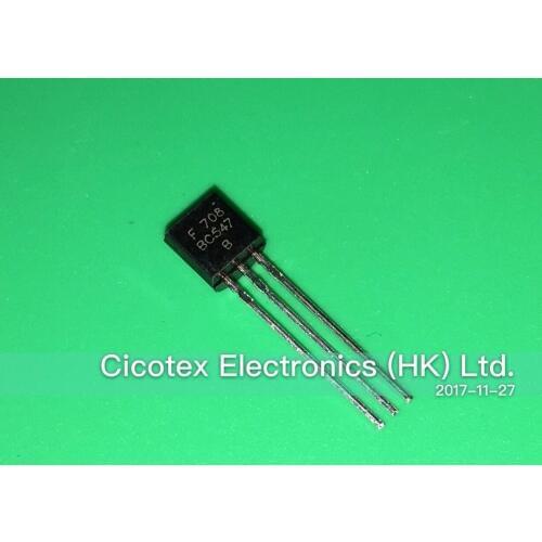 20pcs/lot BC547BTF TRANSISTOR NPN 45V 100MA TO-92 BC547BT 547 BC547 547B BC54 547BT